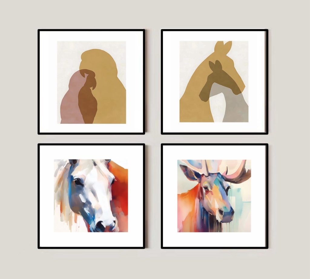 4-abstract watercolor prints