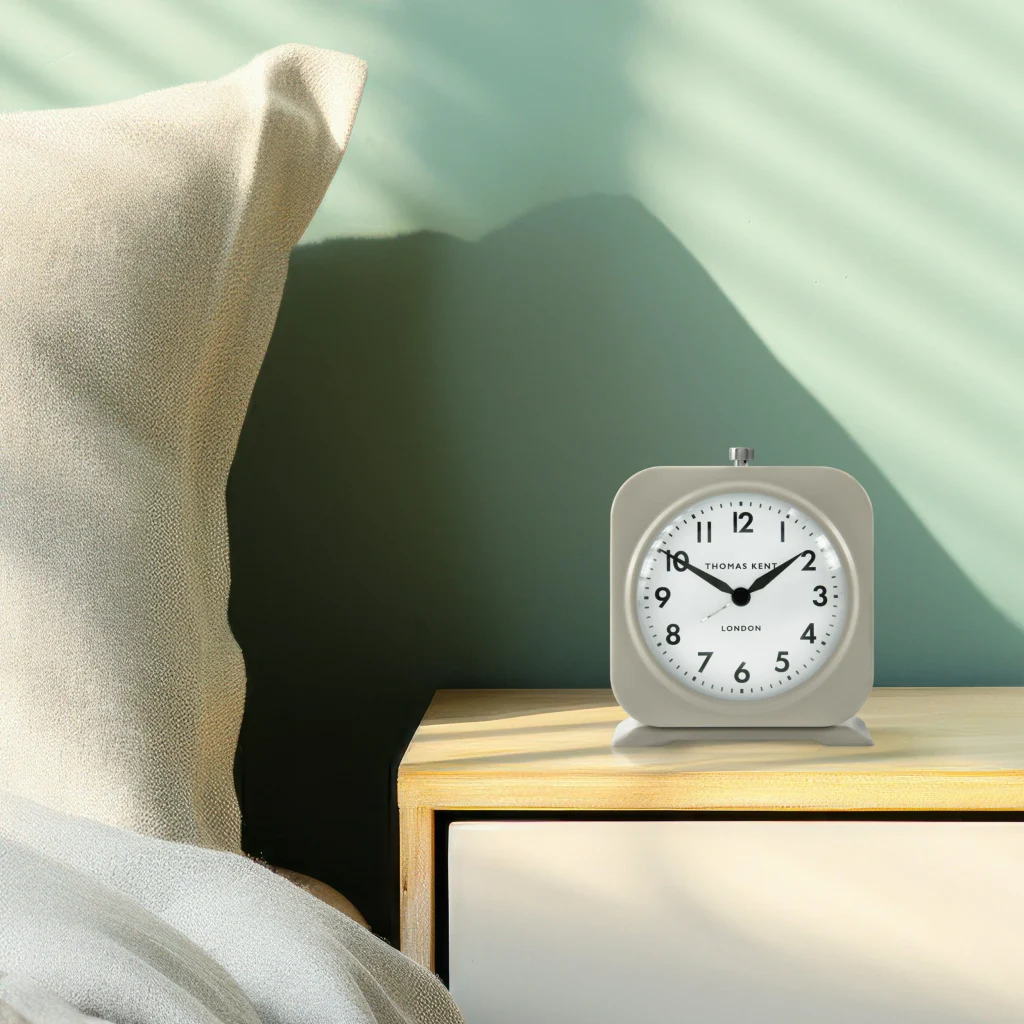 Finch Alarm Clock in Taupe