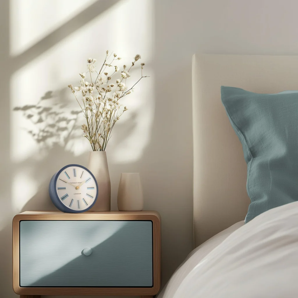 Swift Clock in Dusty Blue