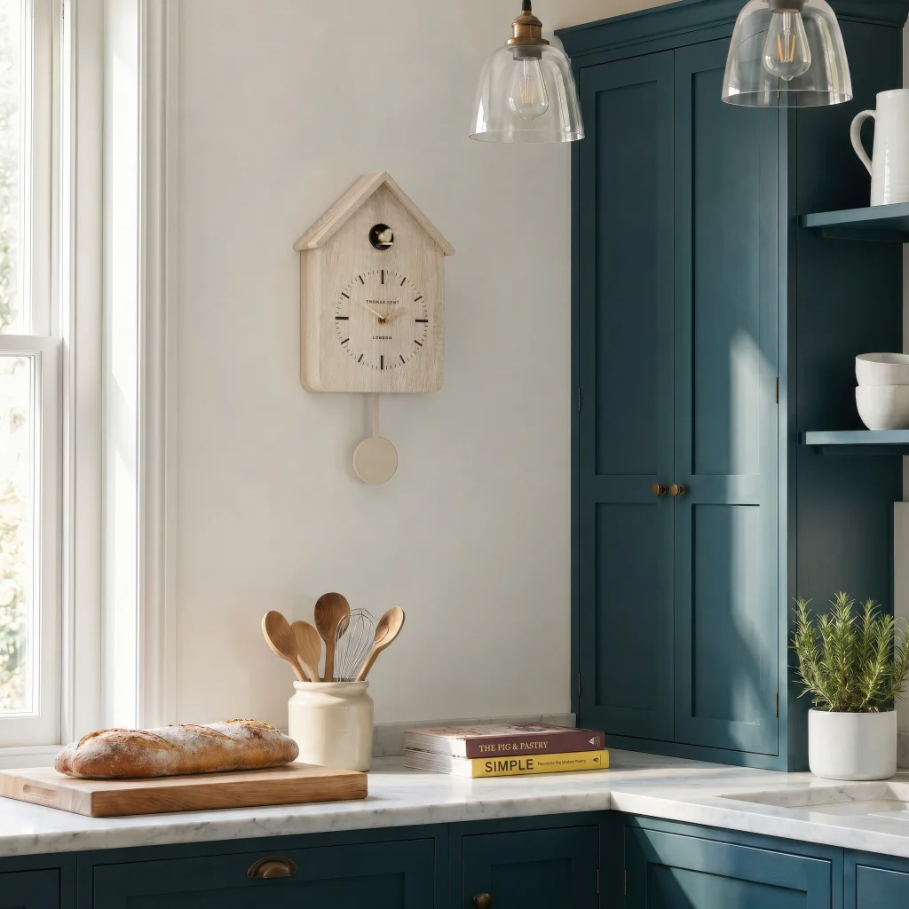 Cuckoo Wall Clock in Washed Oak