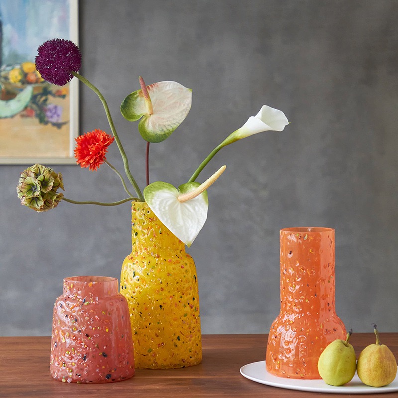 Byon Corallo Hand Blown Glass Vases